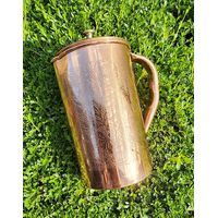 Just Copper Embossed Copper Jug 